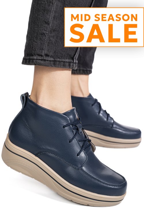 Ghete bleumarin piele naturala 0sp583
