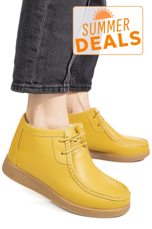 Ghete yellow piele naturala 9sp602-2