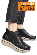 GHETE NEGRE PIELE NATURALA 0SP583
