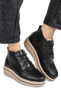 GHETE NEGRE PIELE NATURALA 0SP583
