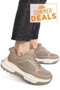 PANTOFI SPORT KHAKI PIELE NATURALA FSP001875