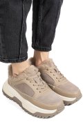 PANTOFI SPORT KHAKI PIELE NATURALA FSP001875