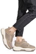 PANTOFI SPORT KHAKI PIELE NATURALA FSP001875