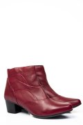 BOTINE ROSII PIELE NATURALA 50132041