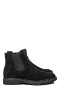 GHETE NEGRE PIELE NATURALA INTOARSA 62290777