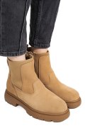 GHETE CAMEL PIELE NATURALA INTOARSA I444