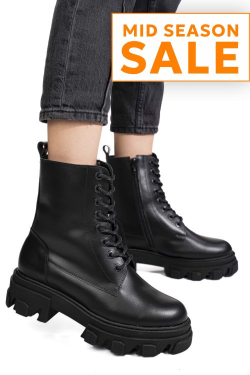 Ghete negre piele naturala 1s7751