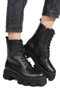 GHETE NEGRE PIELE NATURALA 1S7751