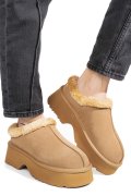 SABOTI CAMEL PIELE NATURALA INTOARSA 1S77273