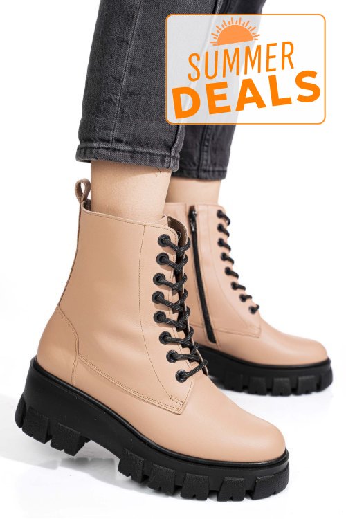 Ghete nude piele naturala 1s7755