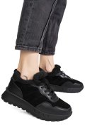 PANTOFI SPORT NEGRI PIELE NATURALA FSP001-867