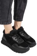 PANTOFI SPORT NEGRI PIELE NATURALA FSP001-867