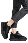 PANTOFI SPORT NEGRI PIELE NATURALA FSP001-867