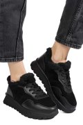 PANTOFI SPORT NEGRI PIELE NATURALA FSP001-867
