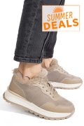 PANTOFI SPORT KHAKI PIELE NATURALA FSP001-867