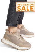 PANTOFI SPORT KHAKI PIELE NATURALA FSP001-867