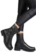 GHETE NEGRE PIELE NATURALA ANNY