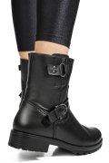 GHETE NEGRE PIELE NATURALA ANNY
