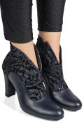 BOTINE BLEUMARIN PIELE NATURALA INTOARSA 7S7790