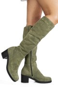 CIZME OLIVE PIELE NATURALA INTOARSA 8S7700
