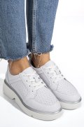 PANTOFI SPORT ALBI PIELE NATURALA FPC002269