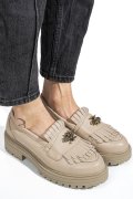 MOCASINI BEJ PIELE NATURALA 3S7701