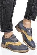 PANTOFI ALBASTRI PIELE NATURALA 5S7758-005