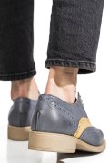 PANTOFI ALBASTRI PIELE NATURALA 5S7758-005