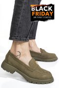 MOCASINI KHAKI PIELE NATURALA INTOARSA 4S77250