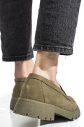MOCASINI KHAKI PIELE NATURALA INTOARSA 4S77250
