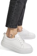 PANTOFI SPORT ALBI PIELE NATURALA 2S7721