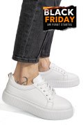 PANTOFI SPORT ALBI PIELE NATURALA 2S7721