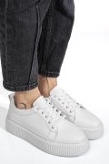 PANTOFI SPORT ALBI PIELE NATURALA 2S7721