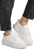 PANTOFI SPORT ALBI PIELE NATURALA 2S7721