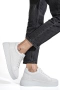 PANTOFI SPORT ALBI PIELE NATURALA 9S77037
