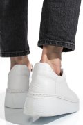 PANTOFI SPORT ALBI PIELE NATURALA 9S77037