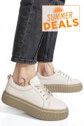 PANTOFI SPORT BEJ PIELE NATURALA 2S7721