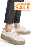 PANTOFI SPORT BEJ PIELE NATURALA 2S7721