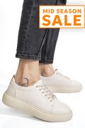 PANTOFI SPORT BEJ PIELE NATURALA 6S7751