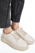 PANTOFI SPORT BEJ PIELE NATURALA 6S7751