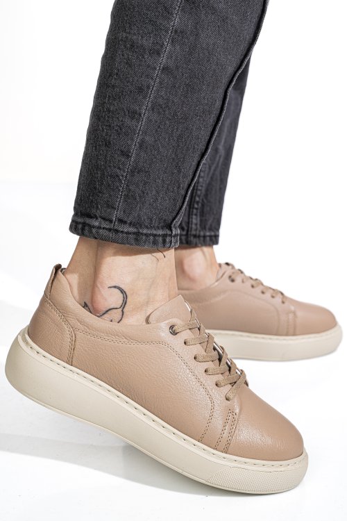 Pantofi sport taupe piele naturala 6s7751