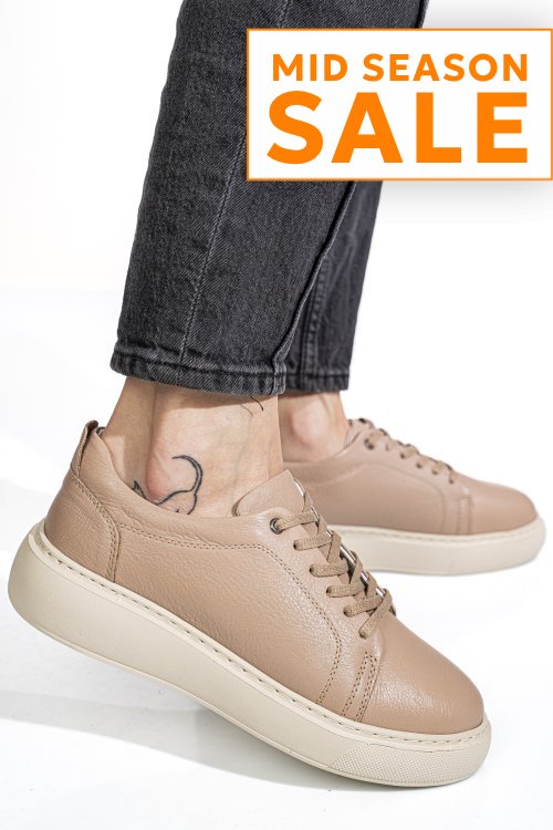 Pantofi sport taupe piele naturala 6s7751