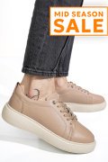 PANTOFI SPORT TAUPE PIELE NATURALA 6S7751