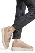 PANTOFI SPORT TAUPE PIELE NATURALA 6S7751