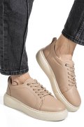 PANTOFI SPORT TAUPE PIELE NATURALA 6S7751