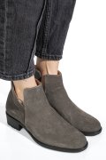 GHETE GRI PIELE NATURALA INTOARSA 0S7726