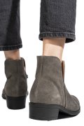 GHETE GRI PIELE NATURALA INTOARSA 0S7726