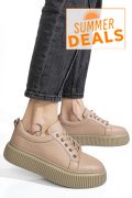 PANTOFI SPORT TAUPE PIELE NATURALA 2S7721