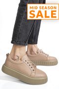 PANTOFI SPORT TAUPE PIELE NATURALA 2S7721