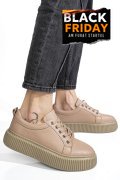 PANTOFI SPORT TAUPE PIELE NATURALA 2S7721